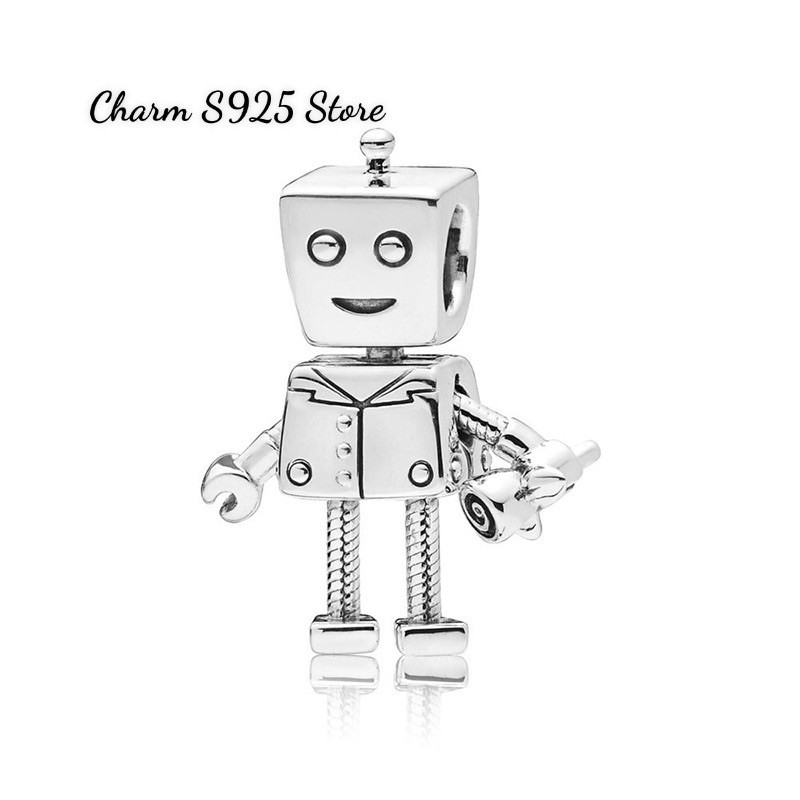 hạt charm pan robot boy bạc s925 cao cấp
