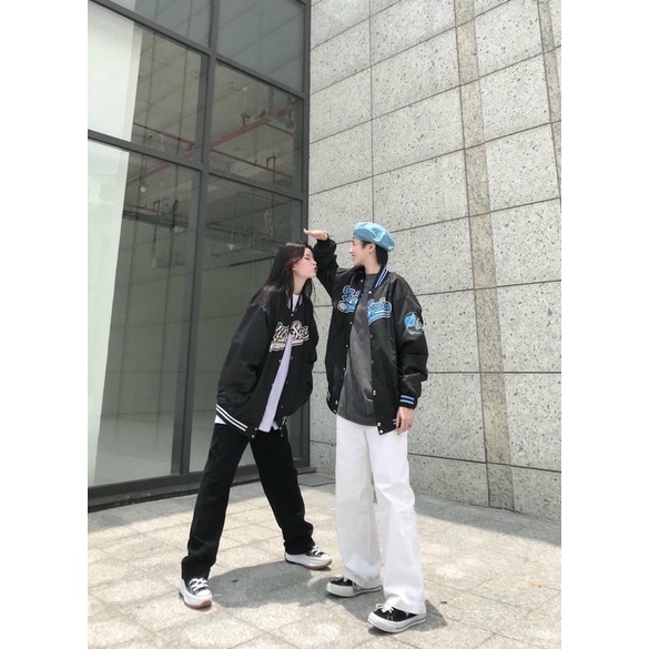 [RẺ VÔ ĐỊCH] Bomber phối viền ulazangg from thụng tay bồng unisex (hàng sẵn) | BigBuy360 - bigbuy360.vn