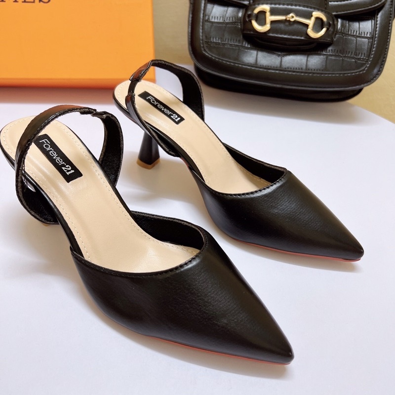 [Shop bán sỉ] Giày sandal cao gót bít mũi trơn gót nhọn 5p siêu hot