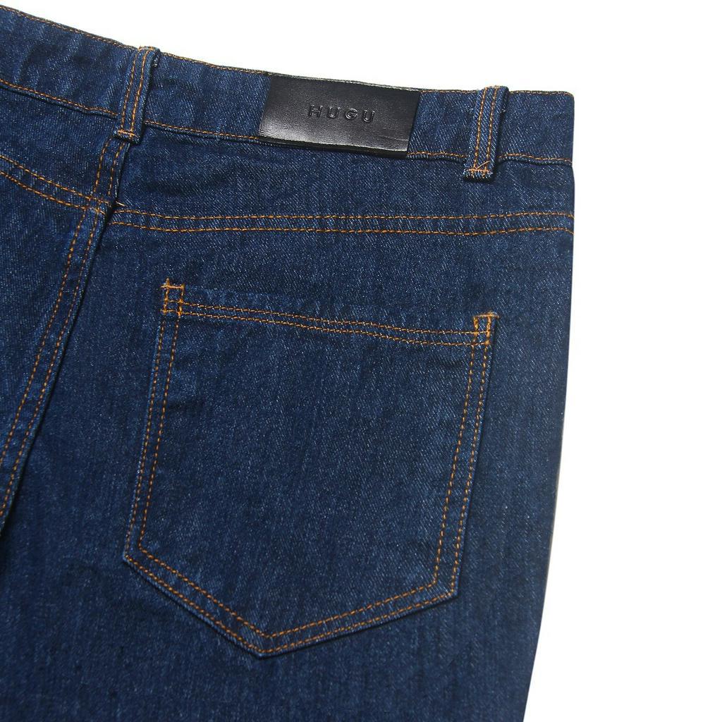 Quần jeans nam màu xanh HUGU - SOLID JEANS - thiết kế đơn giản, chất liệu denim