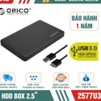 Box ổ cứng 2.5'' Orico 2577U3 / 2580Ủ / 2020U3 Sata 3.0 - Dùng cho HDD, SSD - SP Chính hãng bảo hành 12 tháng!Full Box 2