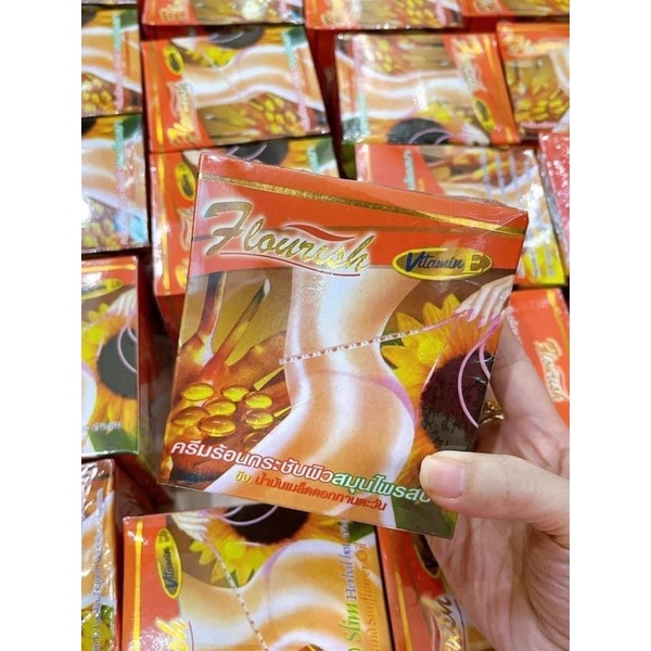 Gel Massage Cao Gừng Tan Mỡ giảm cân Thiên Nhiên Flourish 500ml thái lan chính hãng Eo Thon Dáng Gọn 250g