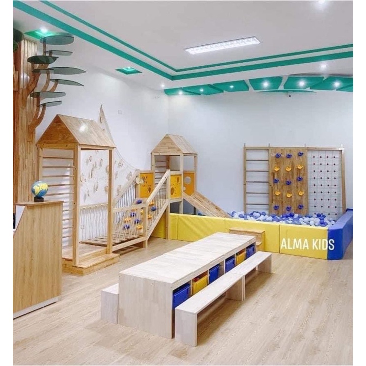 Bàn Gỗ Đa Năng Bàn Chơi Cho Bé Bàn Lego