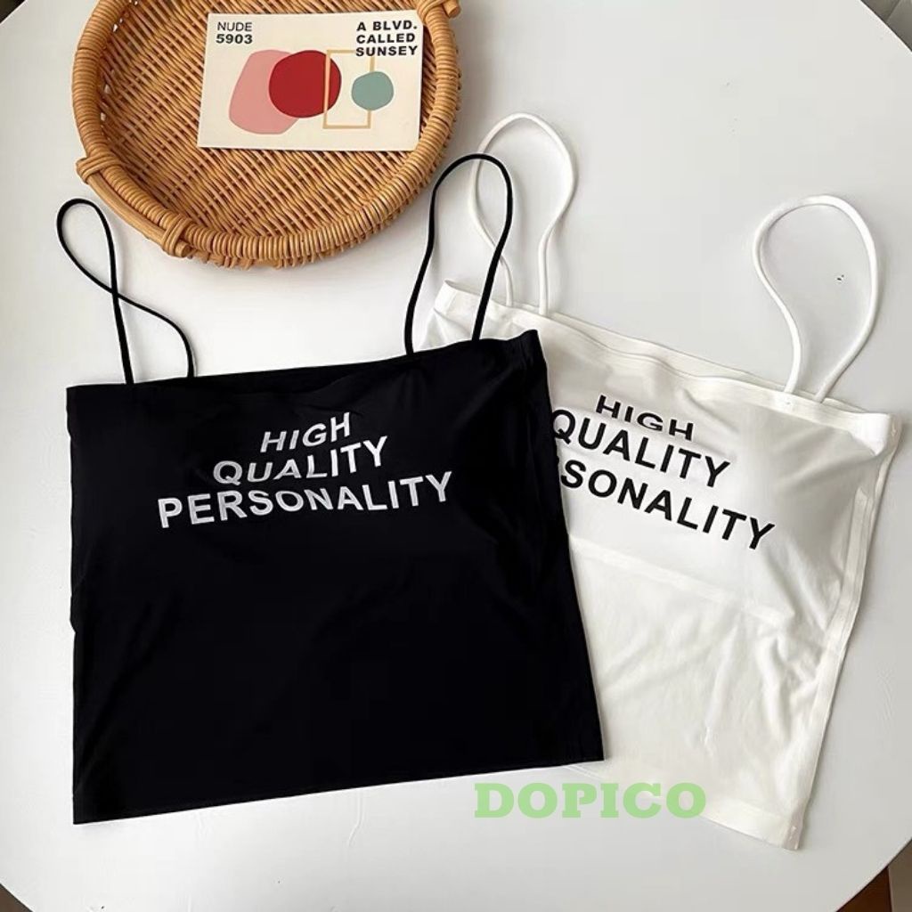 Áo bra nữ 2 dây đúc su đẹp, áo ngực su mặc mát in chữ đẹp DOPICO B1707