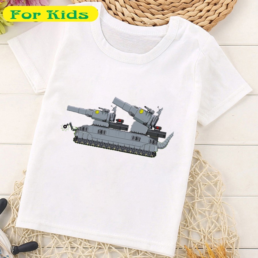 In áo hình xe tăng - in áo phim hoạt hình xe tăng đẹp - mã 05 có size trẻ em