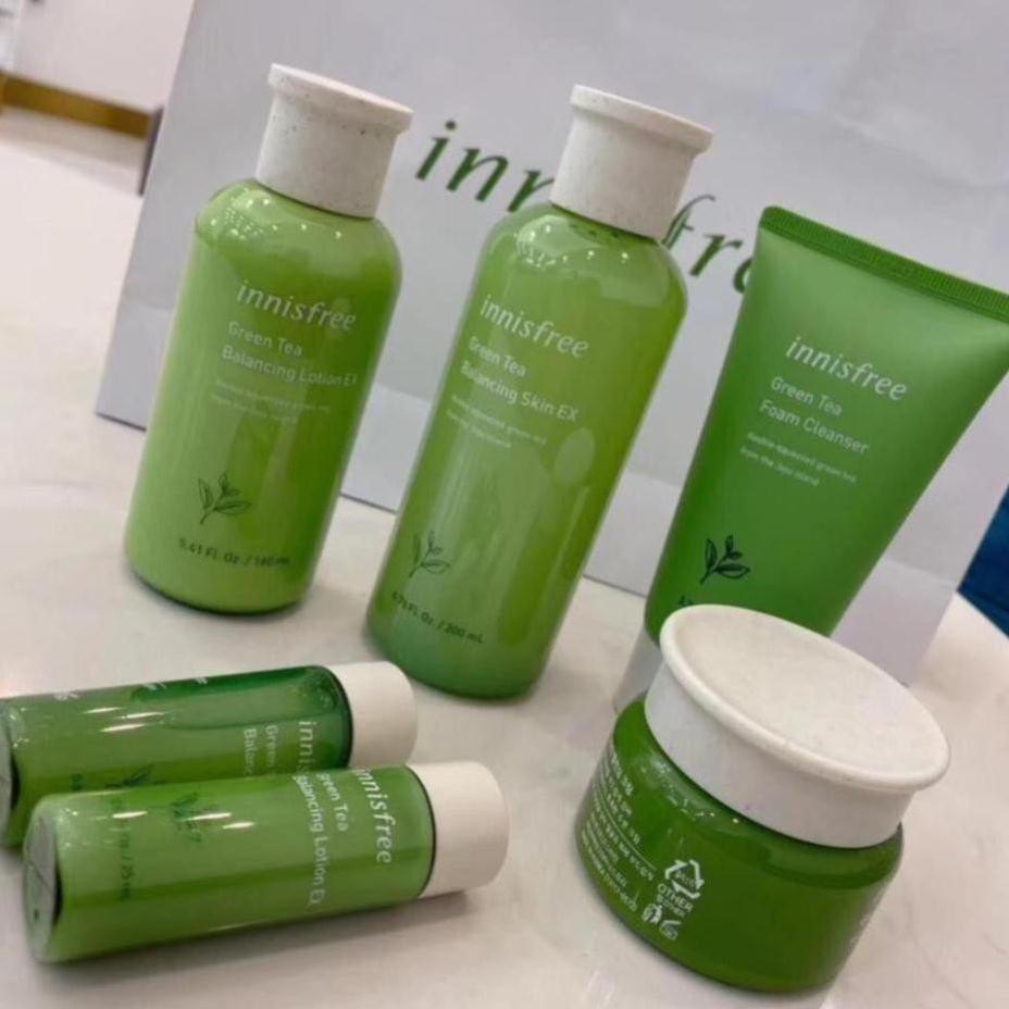 BỘ DƯỠNG DA TRÀ XANH INNISFREE 6 MÓN SKIN CARE EX 2020