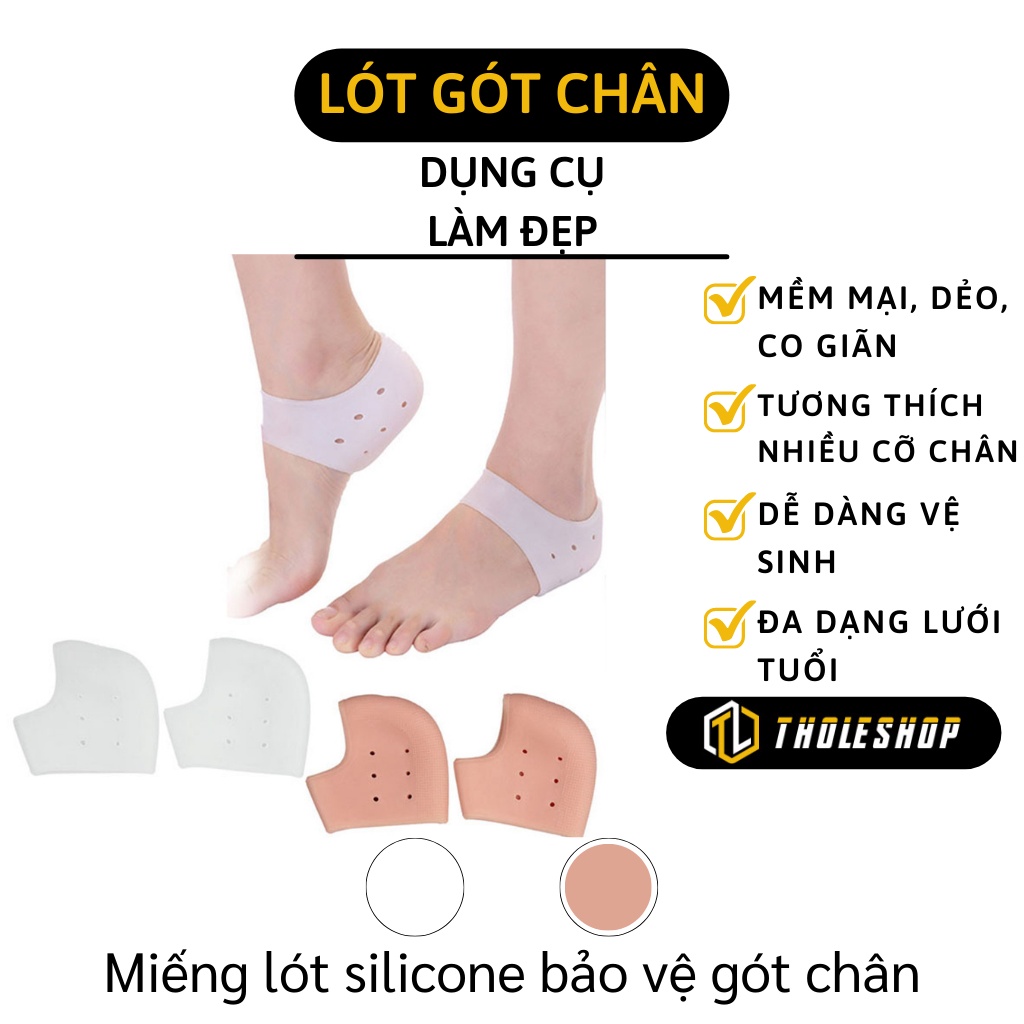 Lót Gót Chân - Set 2 Lot Giày Silicon Chống Đau, Mòn Gót Chân, Thoáng Khí, Mềm Mại 3929