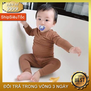CHÍNH HÃNG - Bộ thun lạnh cạp cao Minky Mom cho bé