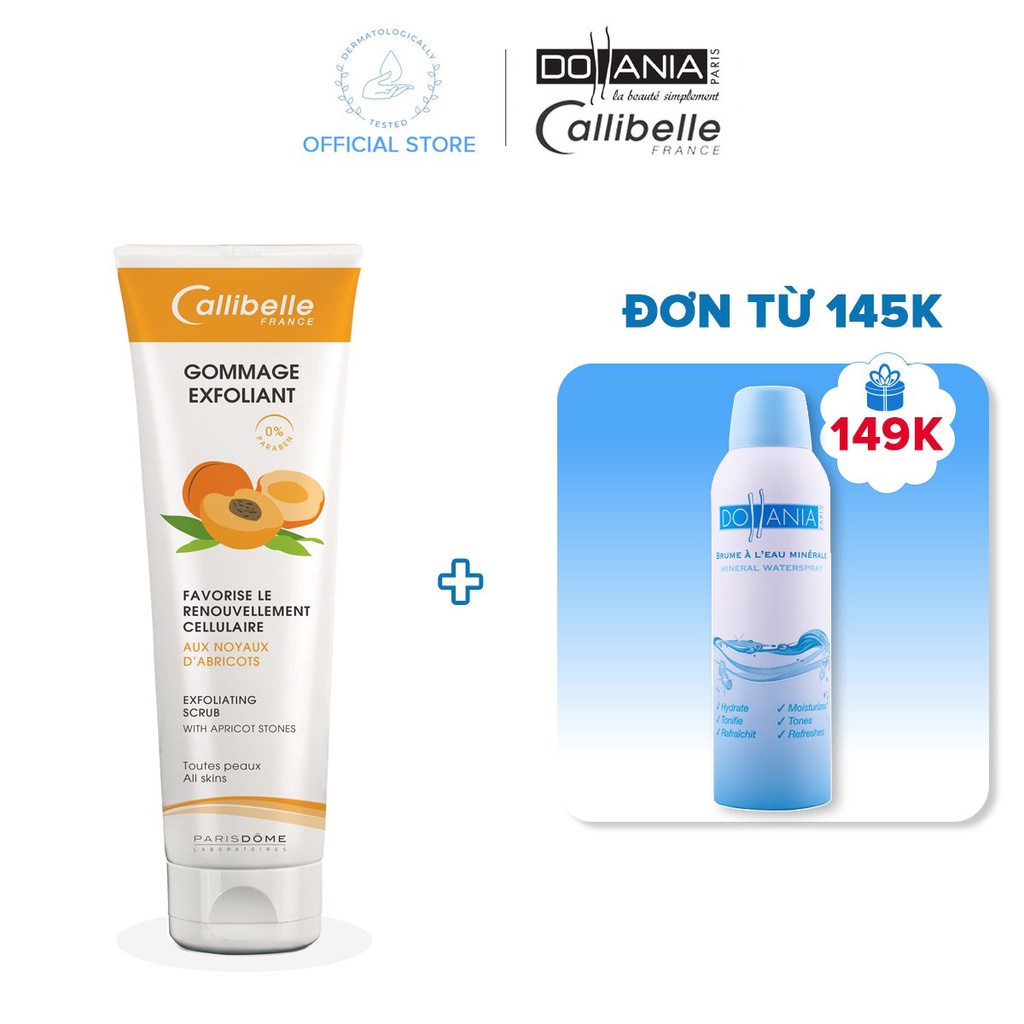 Tẩy da chết Callibelle tinh chất mơ Gommage Exfoliant Abricots 150ml - 200850