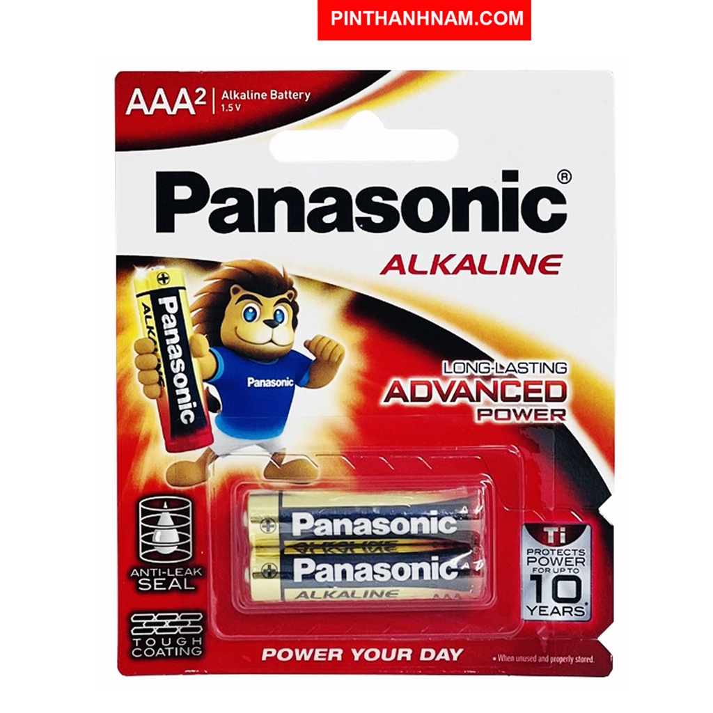 Pin AAA Panasonic kiềm LR03T vỉ 2 viên chính hãng dung lượng cao