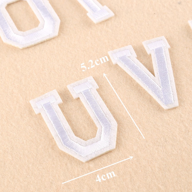 26 Miếng Dán Ủi Quần Áo Hình Chữ Cái
