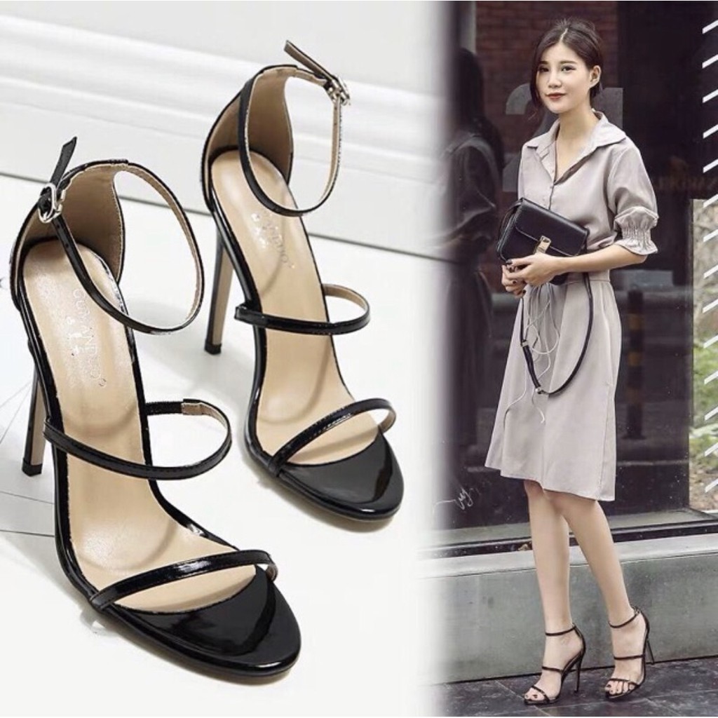 Giày Cao Gót Bích Phương 9p Quai Mãnh ST