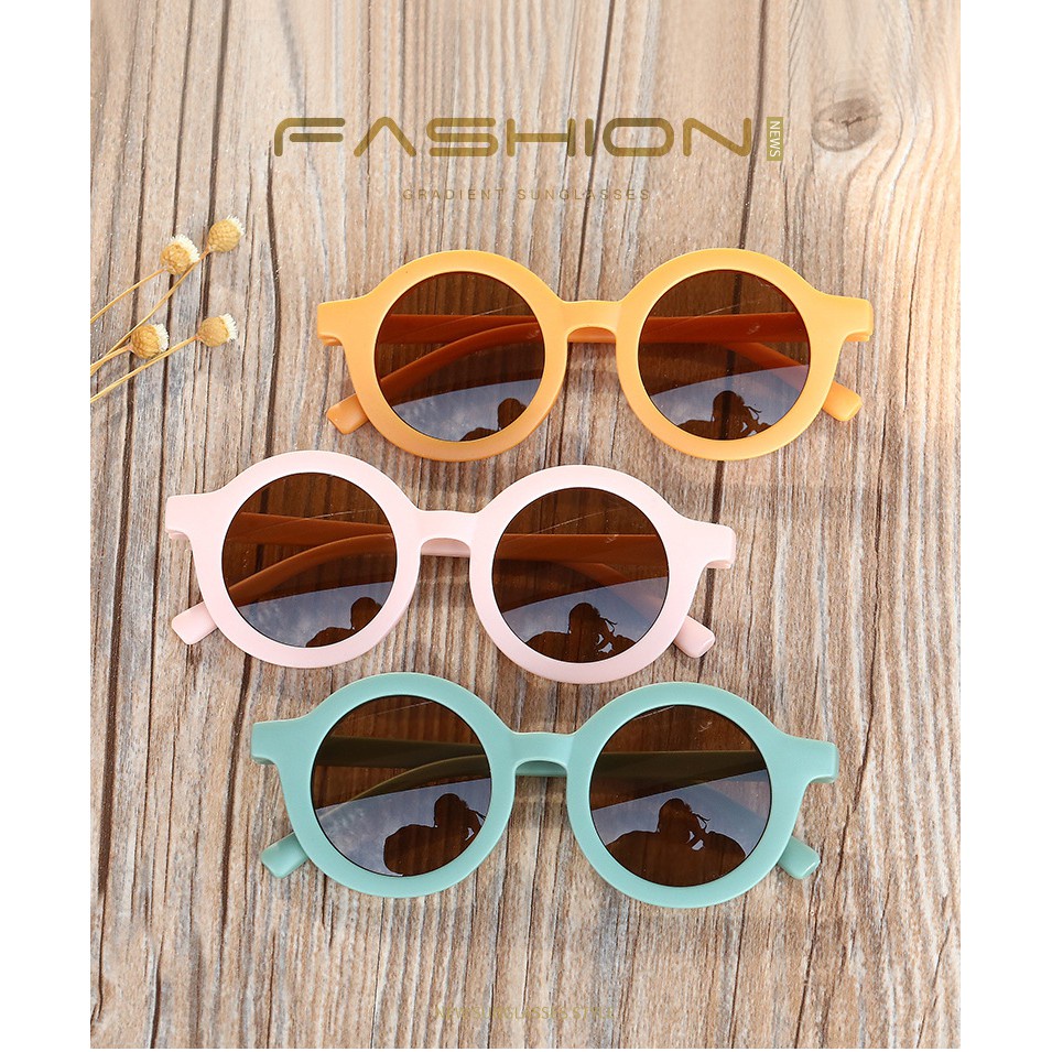 ✨✨Kính Râm Trẻ Em Tròn Mờ Thích Hợp Cho Bé 1-8 Tuổi