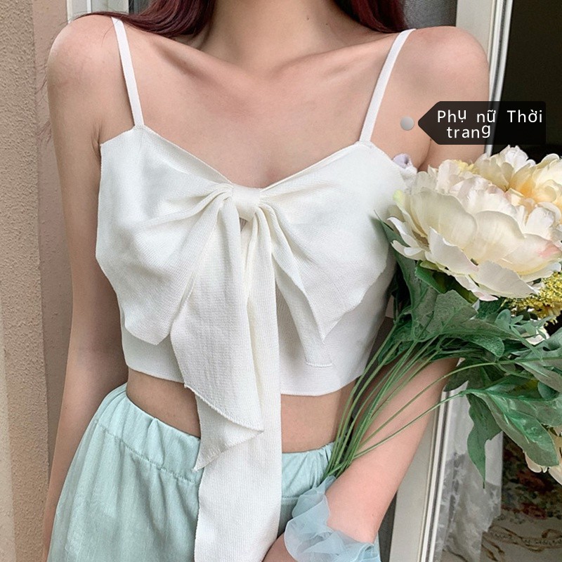 Áo Tank Top Phối Nơ Ngọt Ngào Quyến Rũ