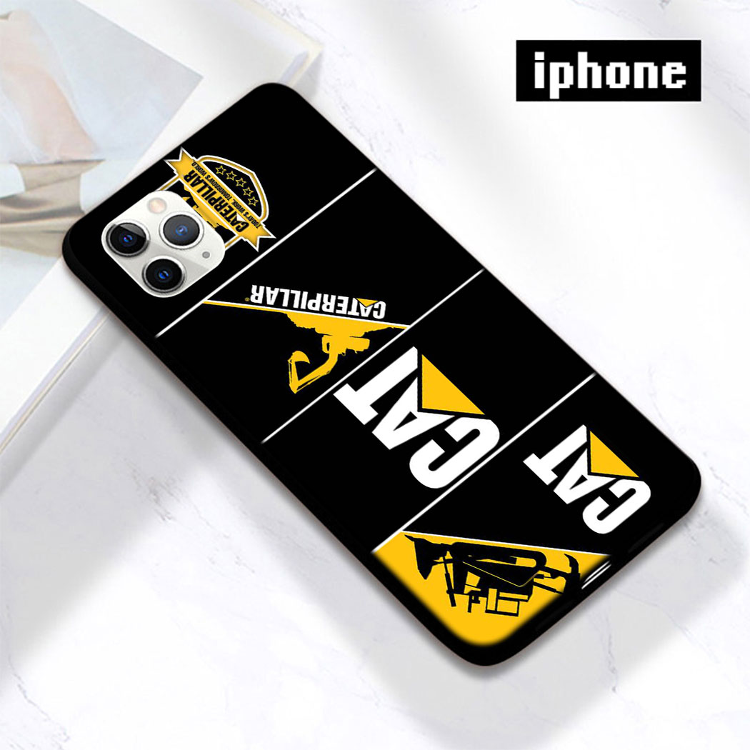 Ốp Điện Thoại Silicon Mềm Đen Hình Logo Cat Caterpillar Cho Iphone Xr Xs X 6 6s 7 8 Plus 5 5s Se Xc47