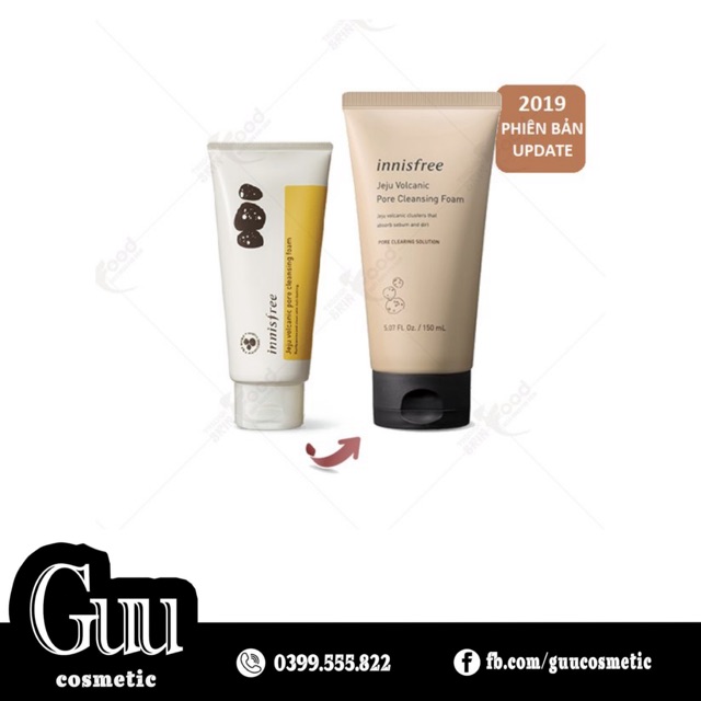 Sữa rửa mặt Innisfree tro núi lửa