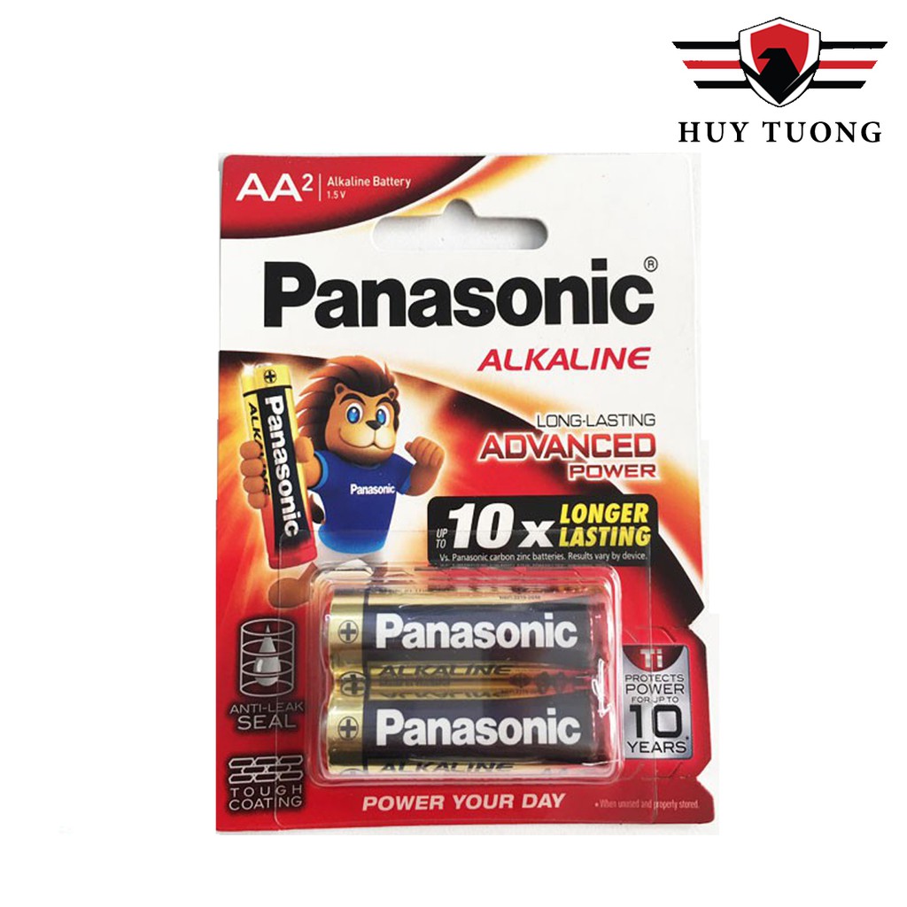 Bộ 2 viên pin AA Panasonic Alkaline cao cấp - Huy Tưởng