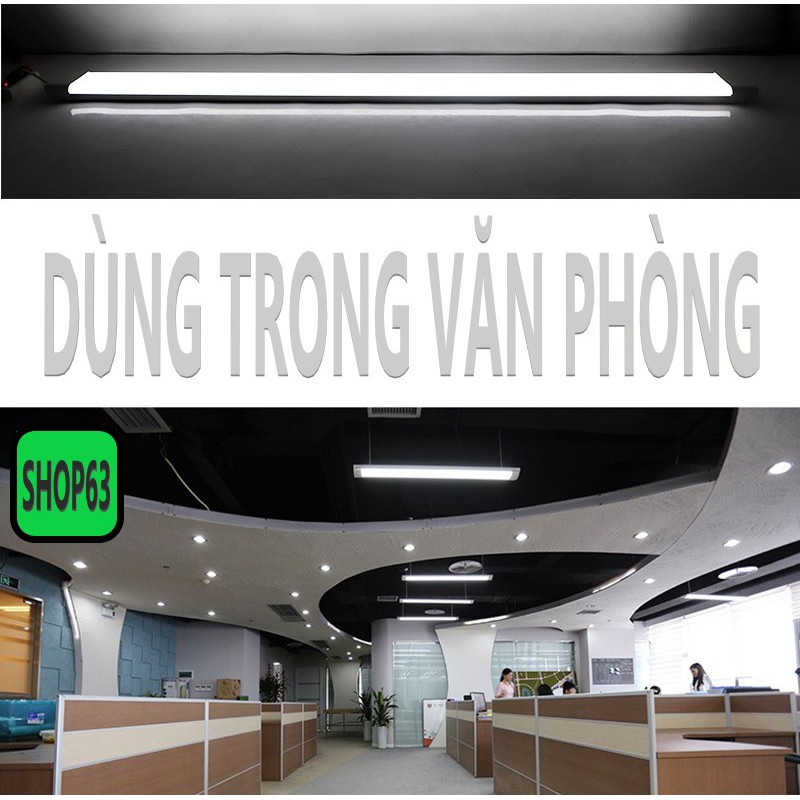 Đèn bán nguyệt cao cấp 60W đầu vuông - đèn tuýp mica tản nhiệt nhôm siêu sáng (ánh sáng trắng - bảo hành 24 tháng) | BigBuy360 - bigbuy360.vn