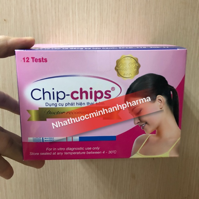 Que thử thai Chip Chips ( Hộp 12 chiếc )