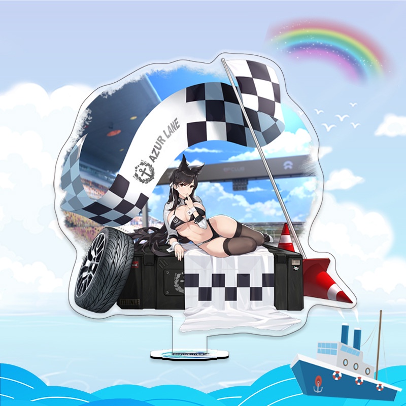 Mô Hình Standee Nhân Vật Game Azur Lane Bằng Acrylic Đứng Để Bàn Trang Trí