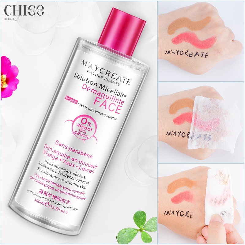 Nước Tẩy Trang MayCreate Nội Địa Trung, Nước Tẩy Trang Cho Da Dầu Mụn, Da Nhạy Cảm, da Khô 300ml | BigBuy360 - bigbuy360.vn