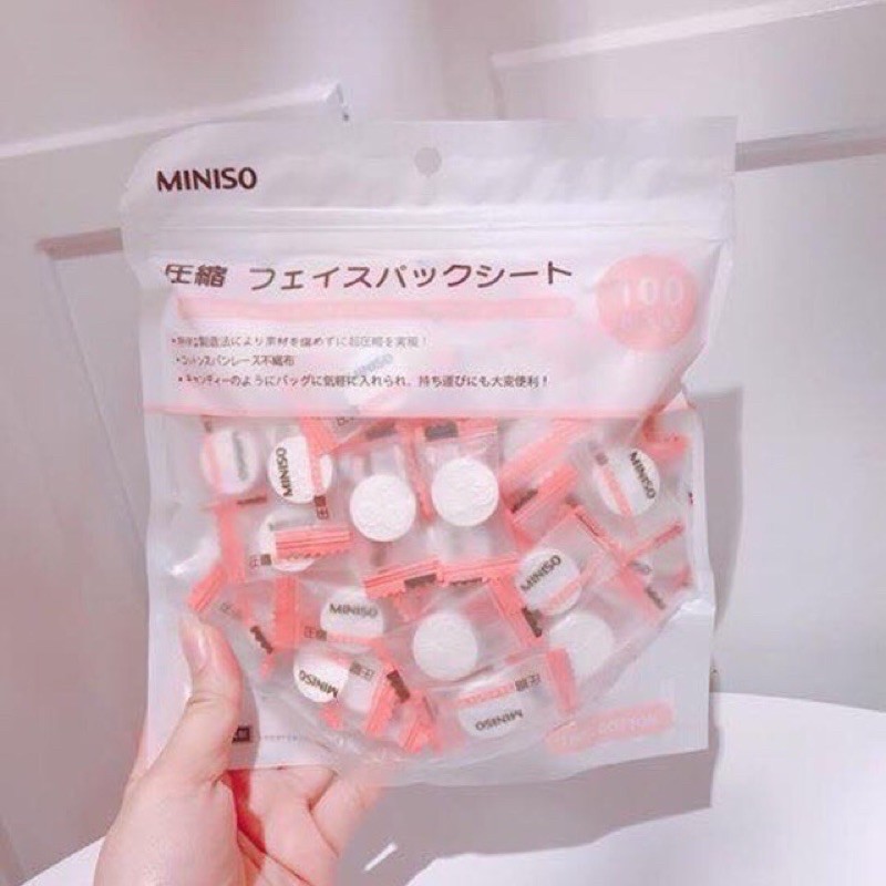 [FREE SHIP] MẶT NẠ GIẤY NÉN NHẬT BẢN MINISO