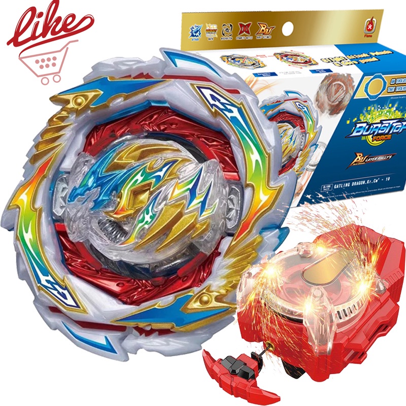Con Quay Đồ Chơi Beyblade Burst B-199 B184 LR Launcher Beylauncher Bằng Kim Loại Màu Đen Cho Trẻ Em Laike Beyblade Burst B-199