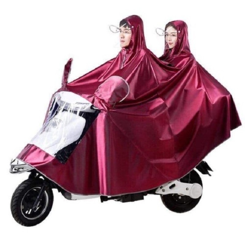 Áo mưa cao cấp vải dù ép PVC chống nước, chống rách có kính che mặt phủ kín người No.101324