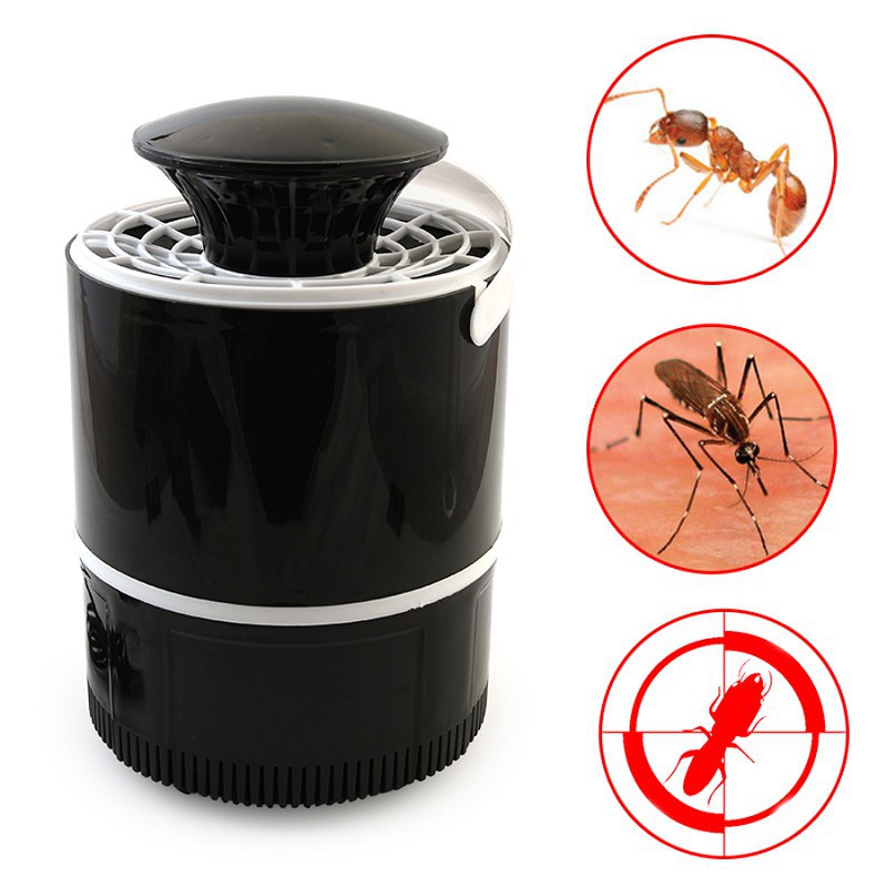 Đèn bắt muỗi thông minh, hình trụ, máy hút muỗi có đèn mini, cồng cắm USB