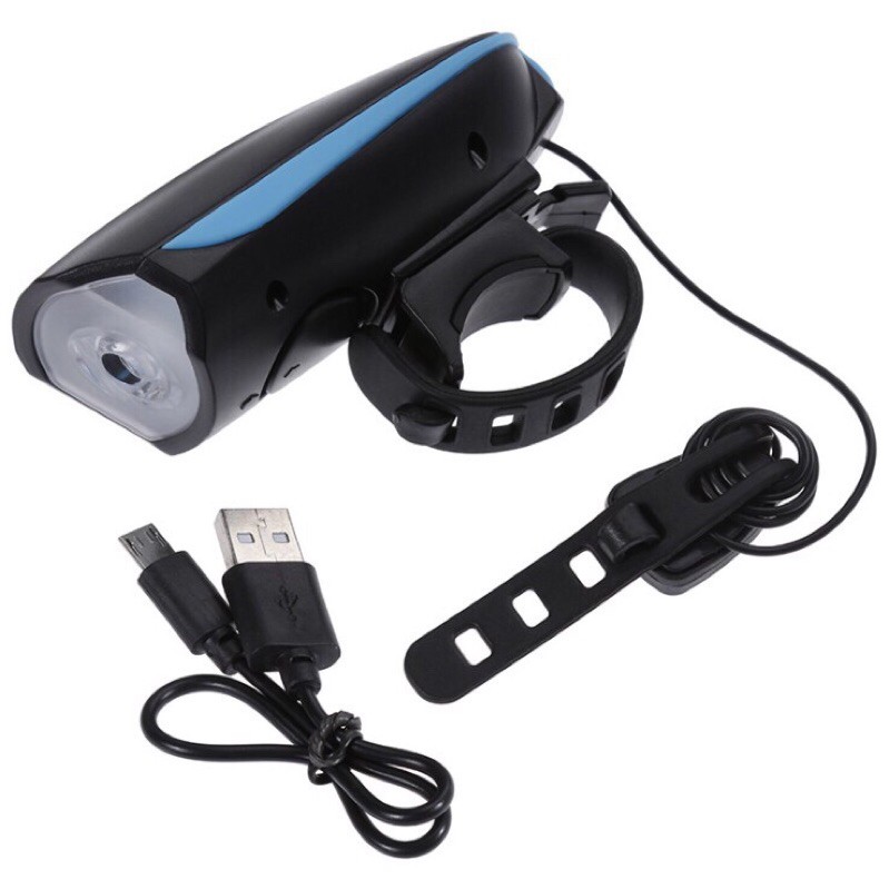 Đèn còi xe đạp có thể sạc lại không thấm nước - Siêu Sáng 250 Lumens, Sạc USB