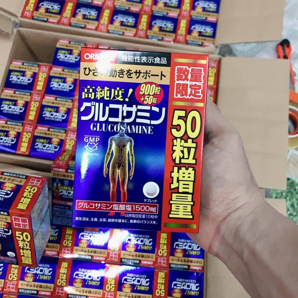 Viên uống Glucosamine Orihiro, viên bổ xương khớp Glucosamin Nhật Bản 950 viên