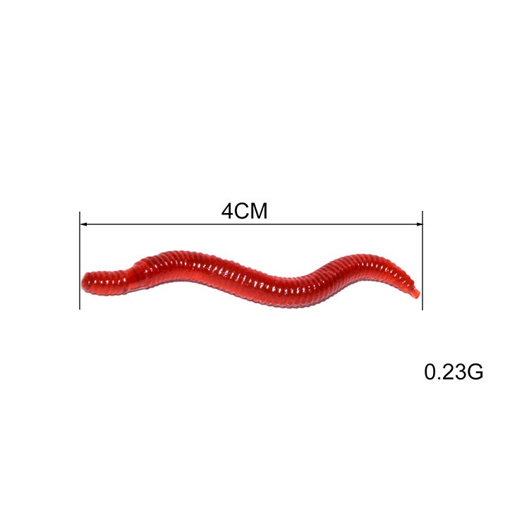 50 Mồi câu cá giả mềm mài tiện dụng 40mm