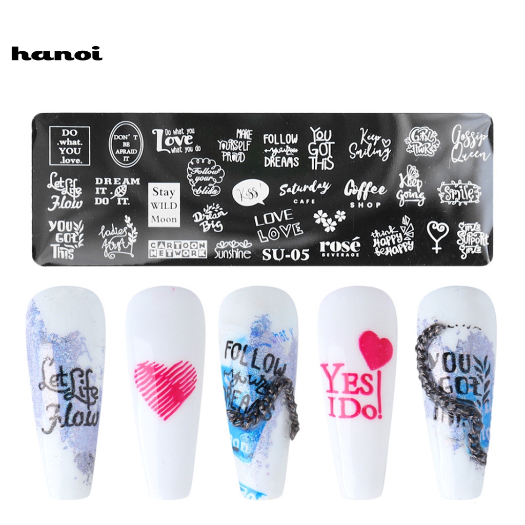 Khuôn In Họa Tiết Trang Trí Móng Tay DIY Siêu Nhẹ Dành Cho Nữ