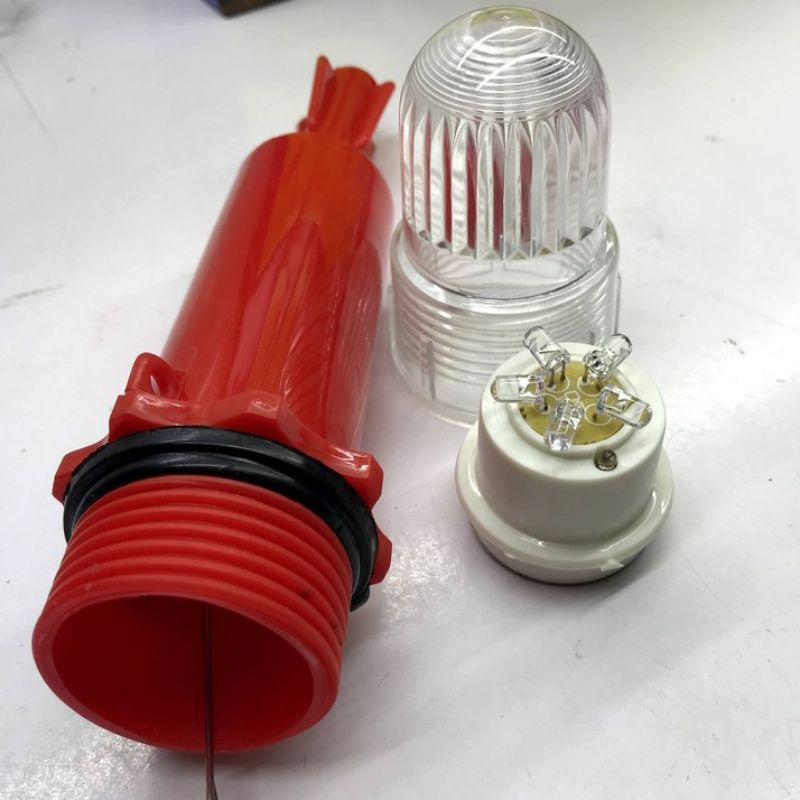 Đèn Chớp Báo Hiệu Trên Biển Chớp Trắng, Đèn Xoay Cảnh Báo (Sử Dụng 2 Viên Pin Đại)