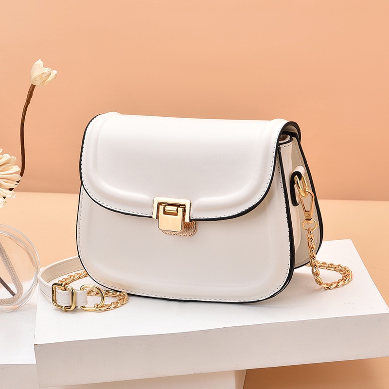 Túi Đeo Vai Hình Vuông Cỡ Nhỏ Phối Dây Đeo Sợi Xích Phong Cách Hàn Quốc Thời Trang Cho Nữ