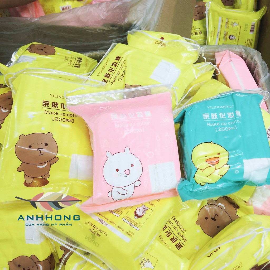 Bông Tẩy Trang Cotton Yilingmeng Line 200 Miếng