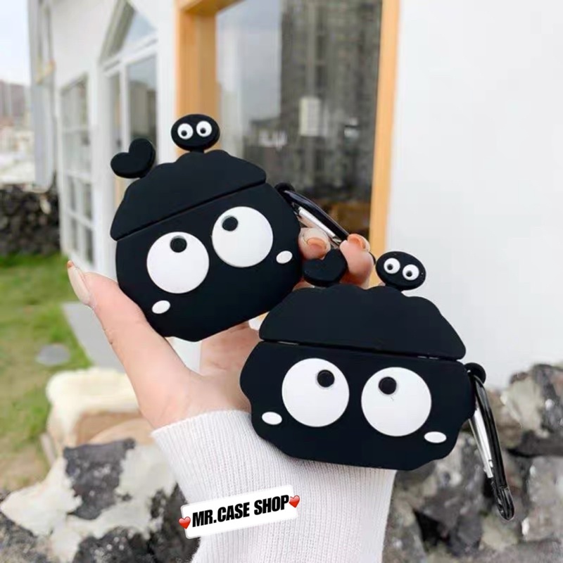 Case Airpods 1/2/3/Pro Vỏ Tai Nghe Hình Bóng Đen Tim - Mr.Case AirPods