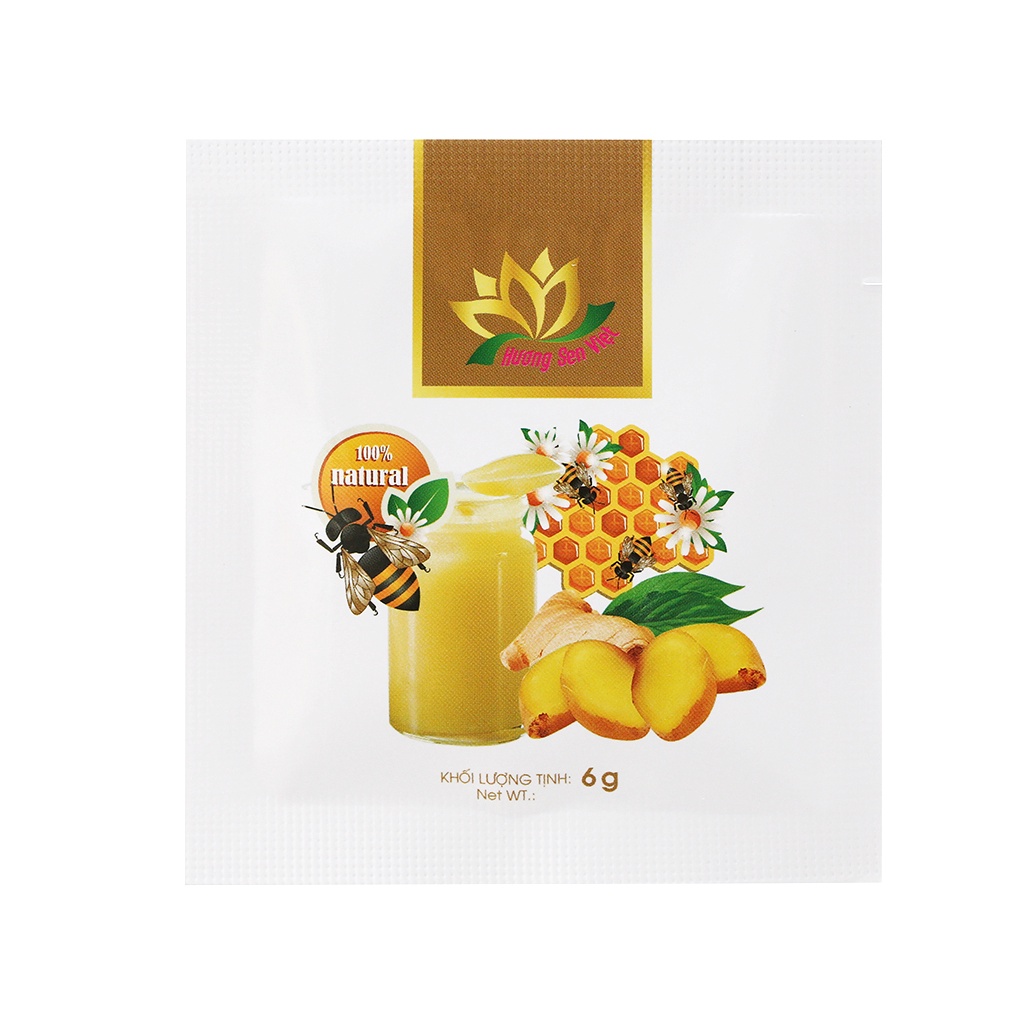 GỪNG SẤY DẺO SỮA ONG CHÚA 90g - HƯƠNG SEN VIỆT