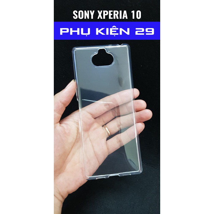 [Sony Xperia 10] Ốp lưng silicon dẻo trong cao cấp Henyou