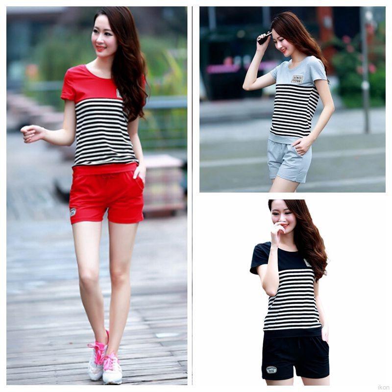 Set áo tay ngắn + quần phối túi