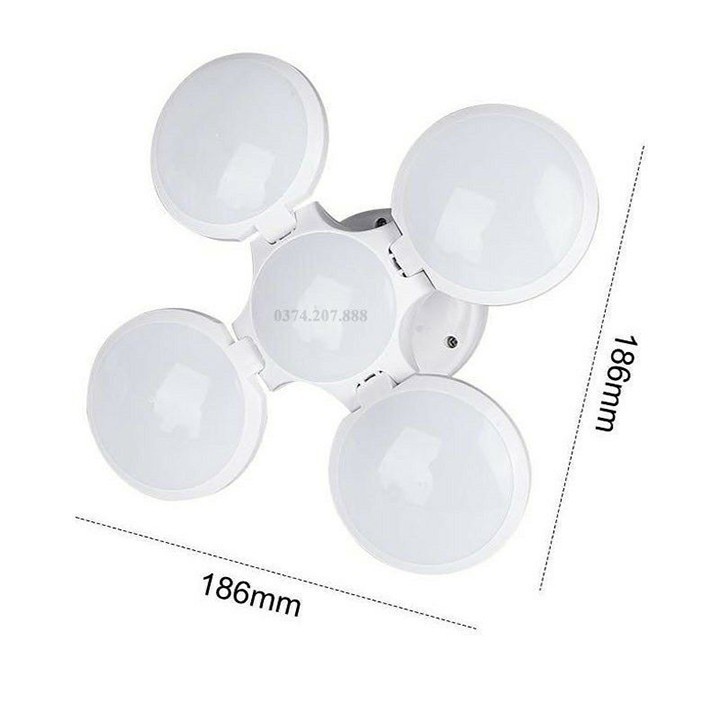 Đèn Led Tích Điện Năng Lượng Mặt Trời 4 Cánh 5 Bóng Gấp Gọn Bảo Hành 3 Tháng 1 Đổi 1