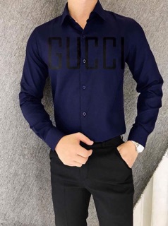ÁO SƠMI IN CHỮ GC