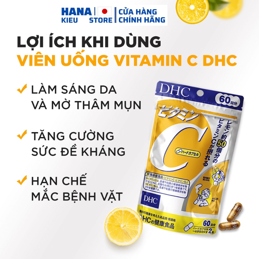 Viên Uống DHC Bổ Sung Vitamin C Nhật Bản 30 ngày và 60 ngày