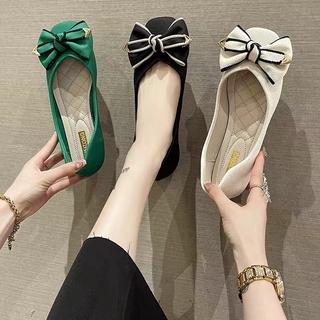 Giầy búp bê nữ đế bệt dẻo êm chân nơ viền xinh