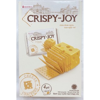 Bánh quy vị phô mai Crispy Joy 180gram ( BẢO ĐẢM HÀNG MỚI VÀ CÒN HẠN SỬ DỤNG)