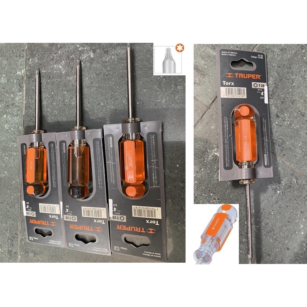 Tuốc nơ vít đầu sao hay còn gọi là tô vít đầu sao T20 TRUPER 15103 dụng cụ tháo lắp ráp chuyên nghiệp