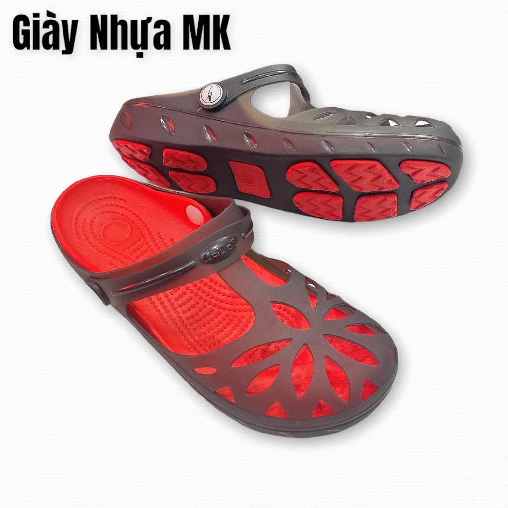 Giày Nhựa Dẻo Bít Mũi NỮ Đi Mưa Bioren Catha Chống Nước Êm Chân - GL035