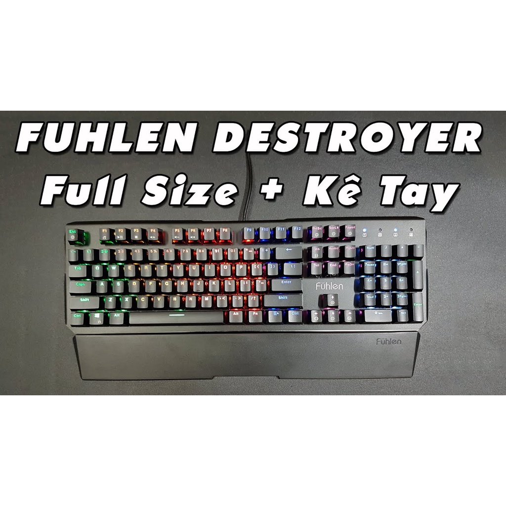 Combo bàn phím + chuột (Fuhlen Eraser + Fuhlen G90)/(Fuhlen Destroyer + G90) chính hãng full box BH 24 tháng lỗi 1 đổi 1