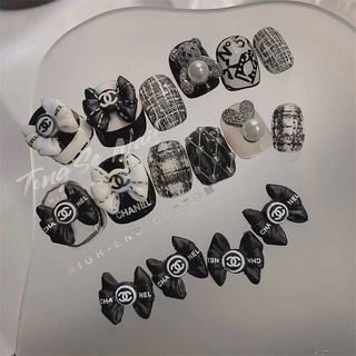 CHARM NƠ TRẮNG ĐEN 15viên