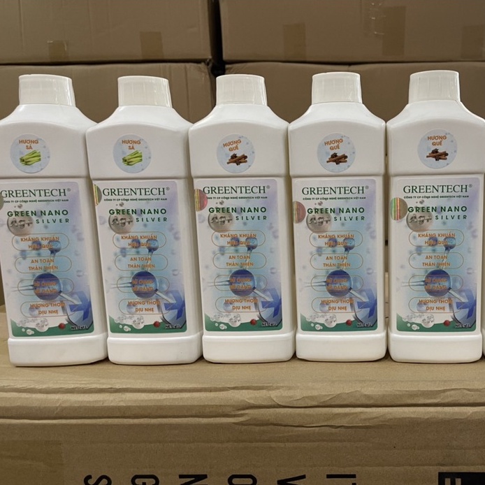 Can 1 lit - Dung dịch nano bạc khử khuẩn Greentech dùng cho máy phun khói